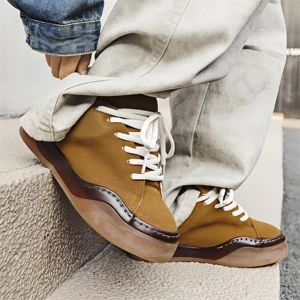 Men's Luxury Shoes for Walking Breathable and Height Increasing Designer Shoes Men Custom Logo Suede Skateboard Shoes
