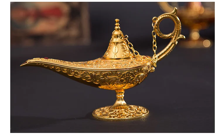 Brass Aladdin genie lamp Cone incense burner – Modern Aromatherapy