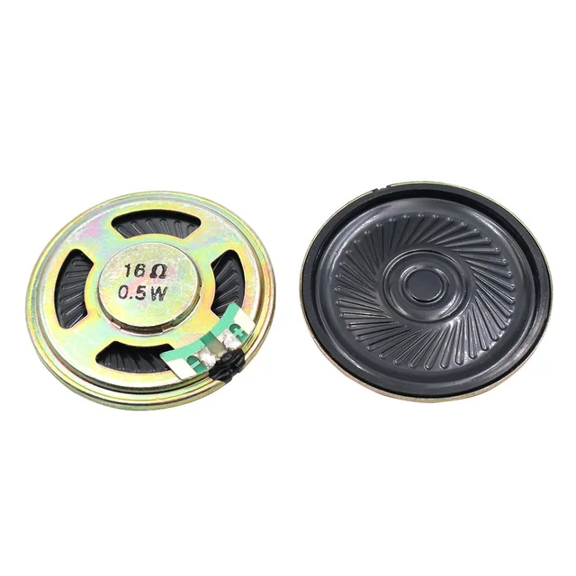 40MM Mylar Speaker 16 Ohm 0.5W Large Magnet Mini Mobile Phone 16Ohm 0.5 Watt Loudspeaker For Medical Equipment Audio