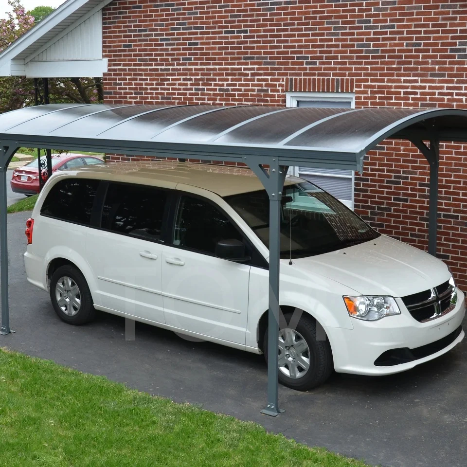 Strong Aluminum Structure Carport Free Standing Polycarbonate Roofing Car Parking Tent Metal Frame Canopy