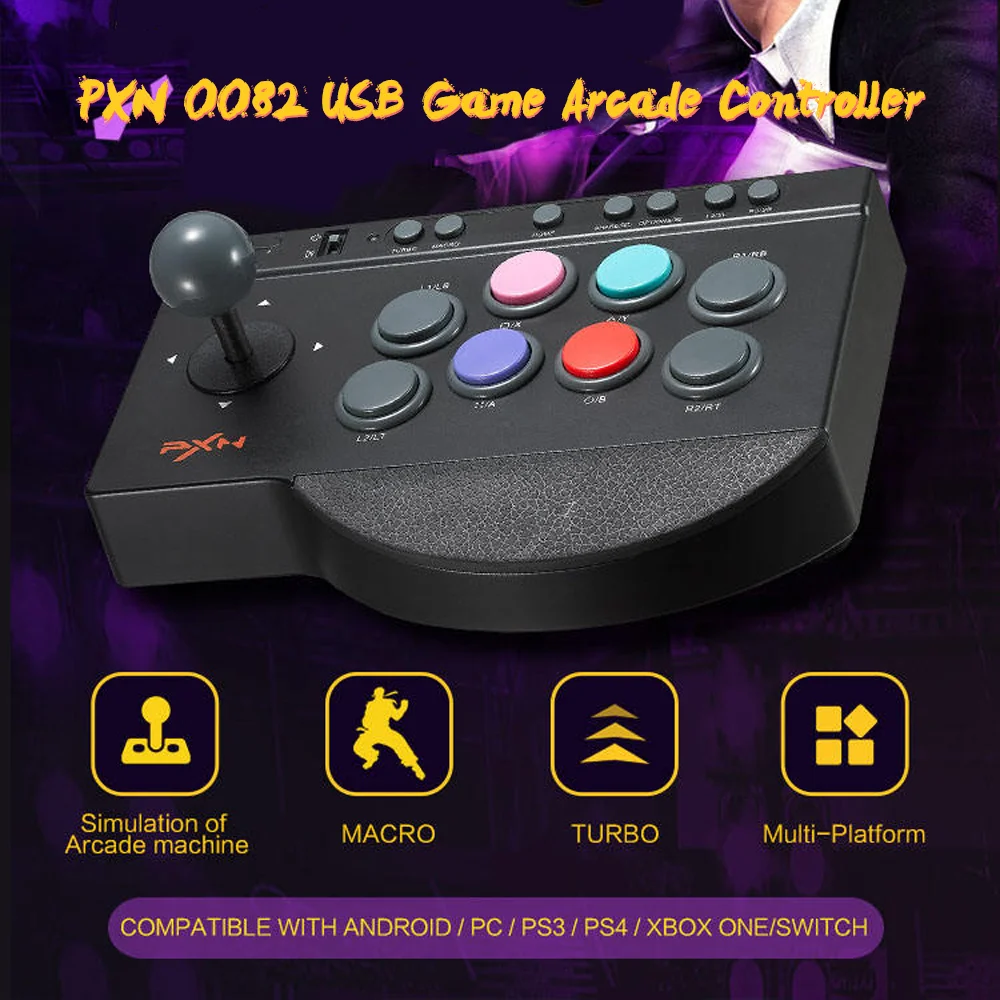 PXN-0082 Fighting Arcade Stick - Versatile Game Controller