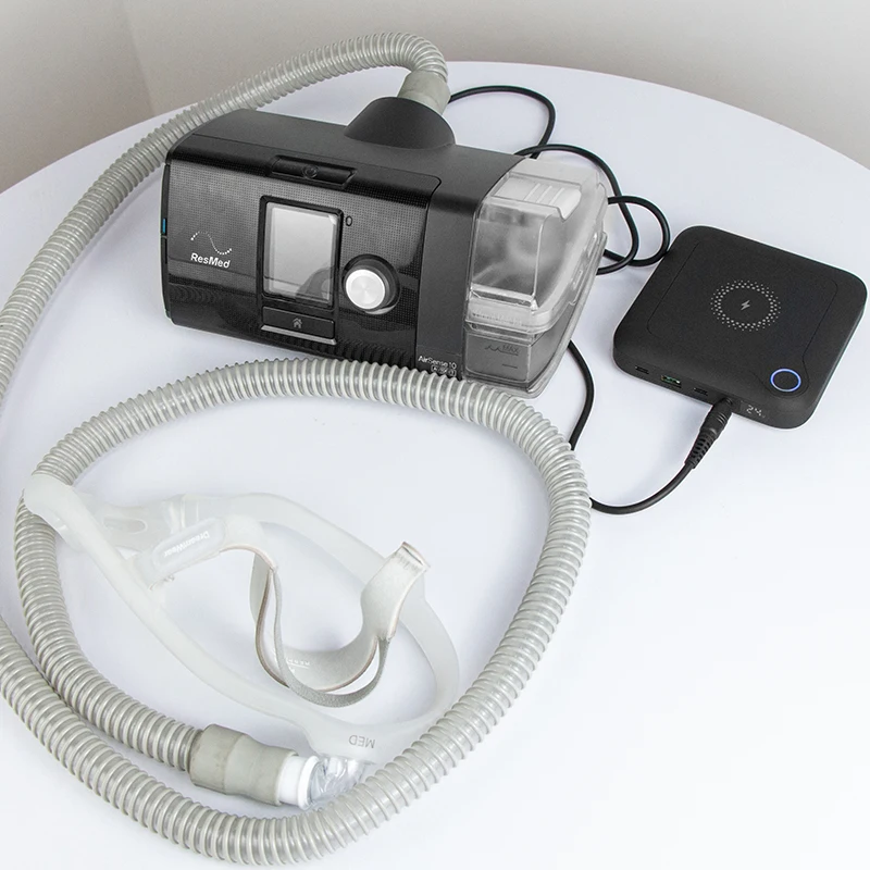 New Portable CPAP Battery Power Bank 24000mah 12V 24V DC Charger PD 60W for Dreamstation Resmed External Battery