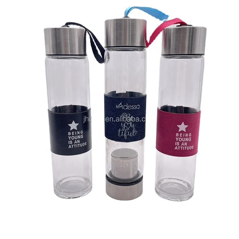 Borosilicate Glass Water Bottle Infuser | Water Bottle Tea Infuser