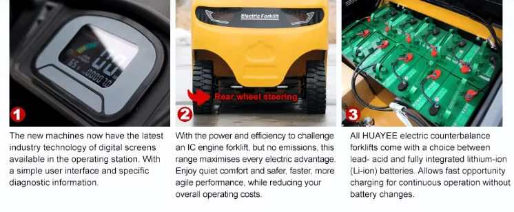 product wholesale portable 25 ton electric forklift truck with 3m lift height for warehouse and logistics-5