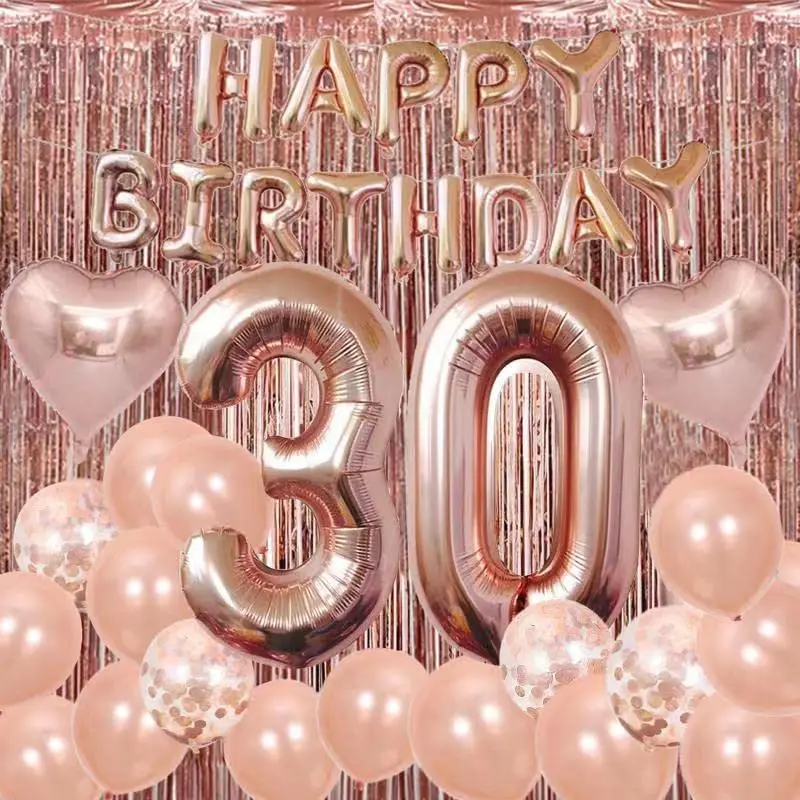 EMAAN Geburtstag Konfetti Rose Gold & Silber – 60g Metallfolie, Wiederverwendbar