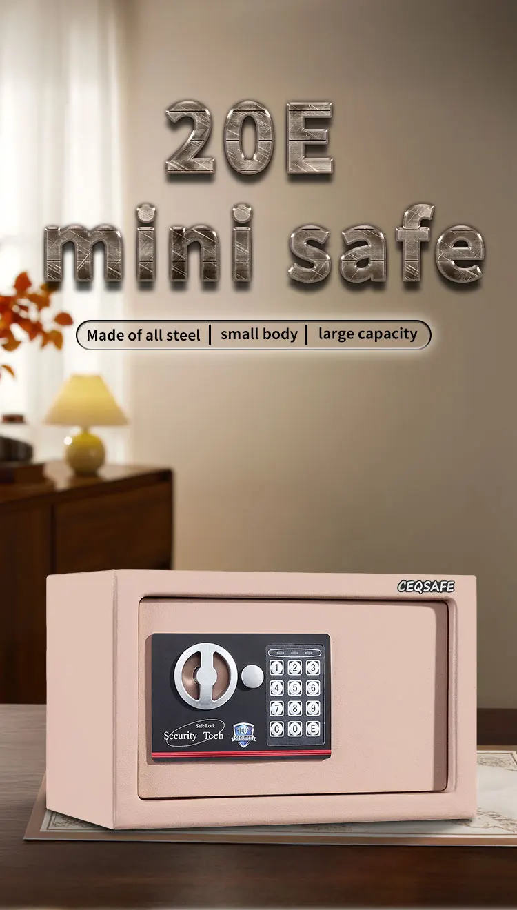 CEQSAFE Small Safe Box Metal Mini Safe Box Money Safety Security Box for Household Use manufacture