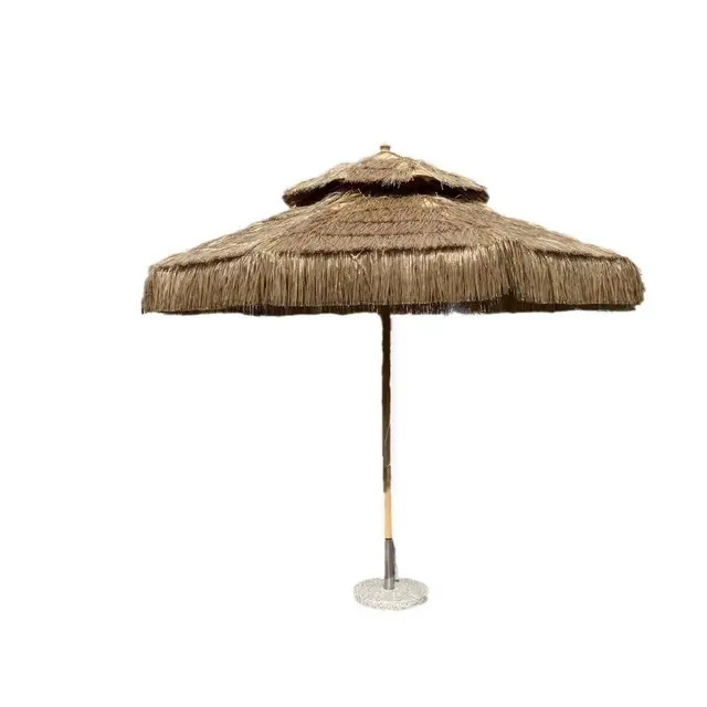 Wholesale Garden Parasol Outdoor Patio Straw Tiki Palm Thatch Umbrella