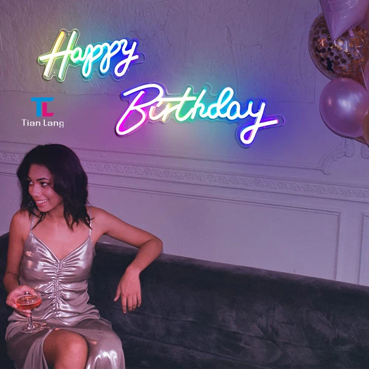 product smart dimmable switch rgb colorful led neon light signage party wall decor happy birthday dream color neon signs-6