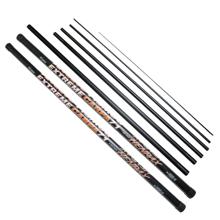 Factory Wholesale 7 Meters Carbon Fiber Fishing Rod - 7 Sections Telescopic Extendable Fishing Pole for Carp Fishing Factory Wholesale 7 Meters Carbon Fiber Fishing Rod - 7 Sections Telescopic Extendable Fishing Pole for Carp Fishing