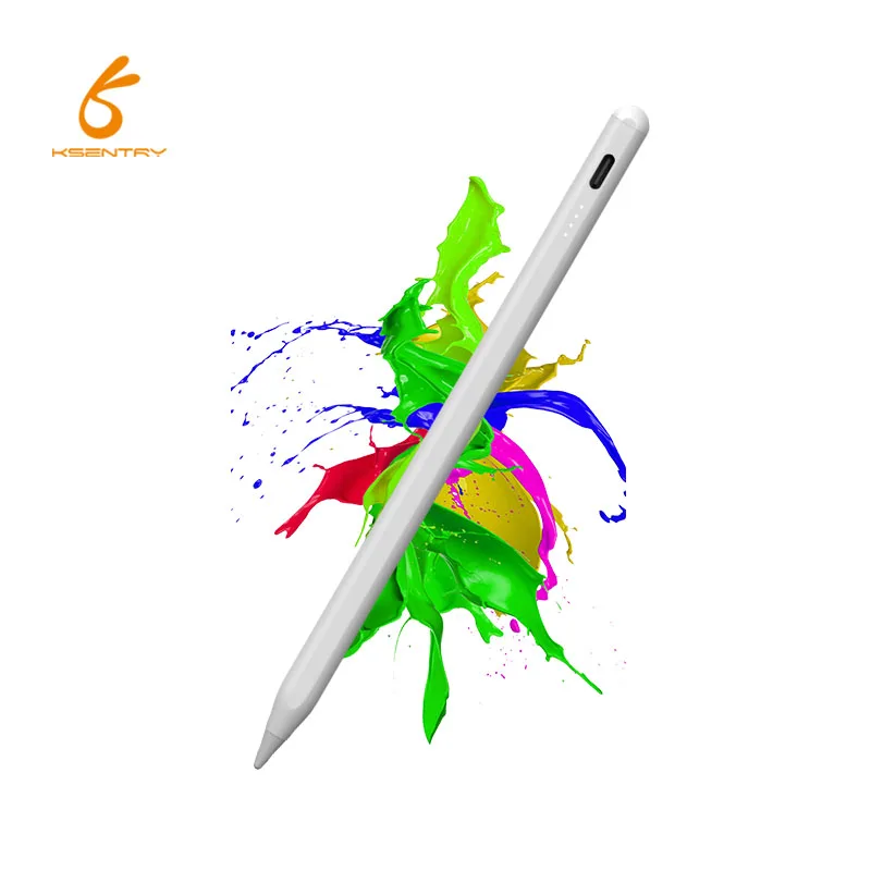 Custom Universal Metal Tablet Stylus Capacitive Active Touch S Pen with Palm Rejection for Apple iPad Screen