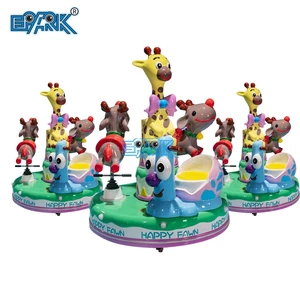 Fiberglass Carousel Ride Indoor Amusement Park Carousel Merry Go Round Horse Swing Ride for Sale