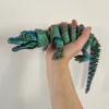 Red-green-blue gradient crocodile