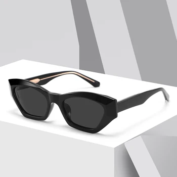 2024 Designer Black Square Sunglasses for Men and Women Luxury Vintage Shades Custom Whole Brand Sun Glasses