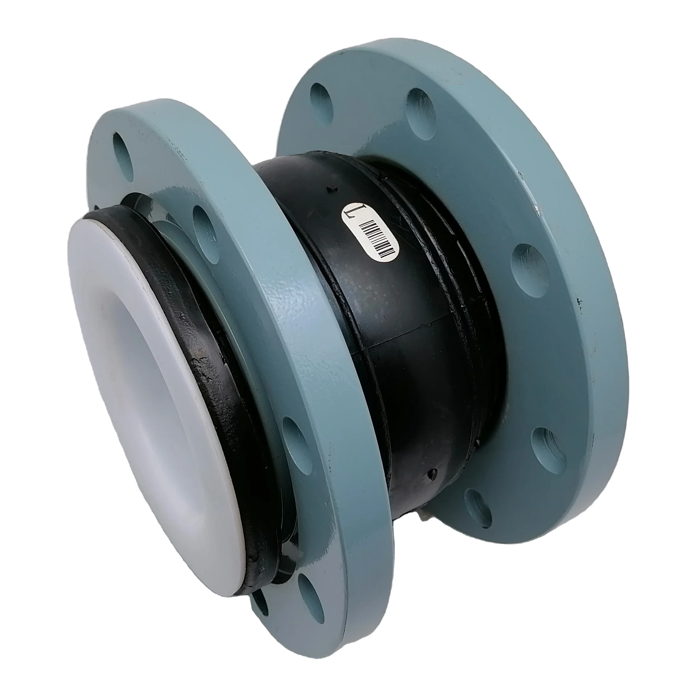 Single Arch Compensator PTFE Flexible Rubber Joint Flanged Connection epdm flexible rubber expansion joints