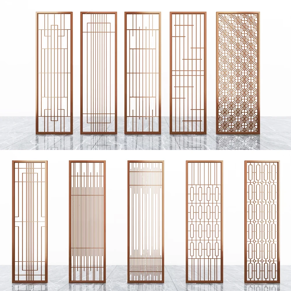 product custom gold partition wall stainless steel decor metal room dividers with high quality-2