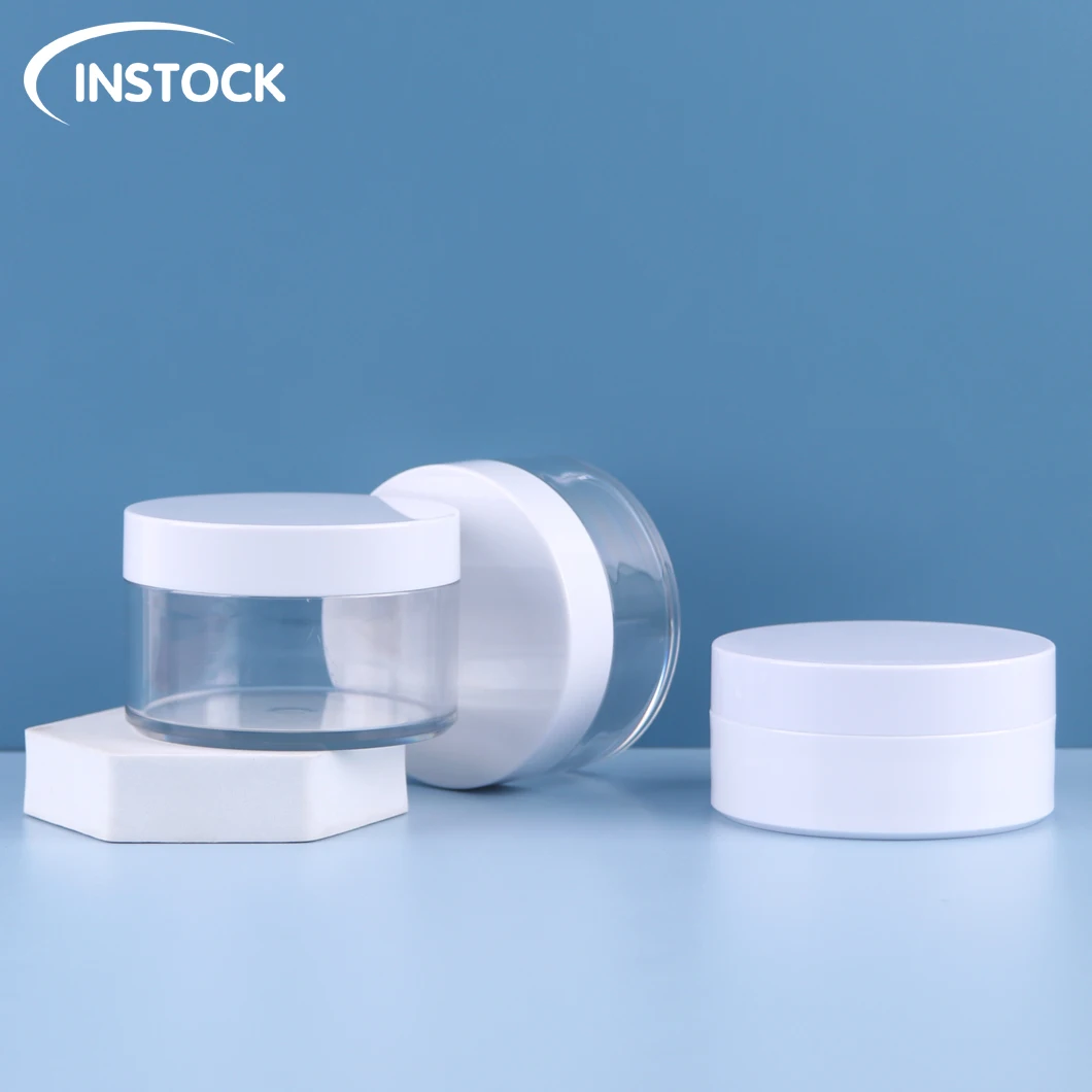 Cosmetic Jar With White Lids Cosmetic Packaging Bottle 100/120/150ml Eye Face Body Cream Facemask Cream Jar