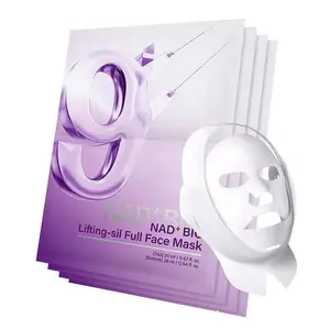 Numbuziin Full Face Silicone Sleeping Masker with Hyaluronic Acid Infusion 4pcs/Box for Chin Lift