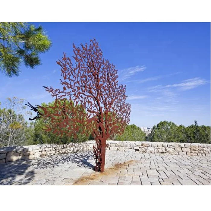 Large Garden Iron Tree Rusty Metal Tree Sculpture