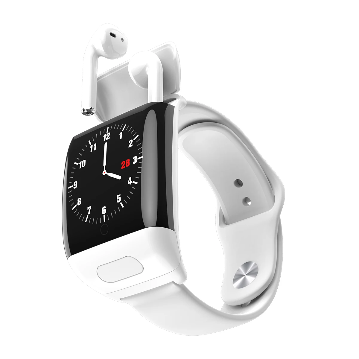 2022 Smart Watch 2 in 1 with Earbuds BT TWS Earphones Sport Smart Watch  MP3 Music  Answer Call  Fitness Smart Bracelet