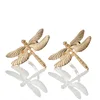 (Alloy + Copper ring) Dragonfly napkin ring