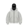 Light Gray - Black Hooded