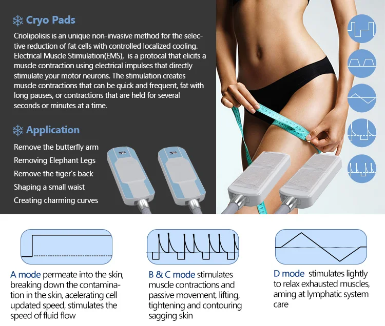 8 Pads Cryo Lipolysis Cryotherapy Fat Freezing Body Sculpting Machine 14 Discover the professional 8 Pads Cryo Lipolysis Cryotherapy Machine for non-invasive fat freezing, body sculpting, slimming, and advanced cryotherapy contouring treatments for salons and med spas. 8 Pads Cryo Lipolysis Cryotherapy Fat Freezing Body Sculpting Machine