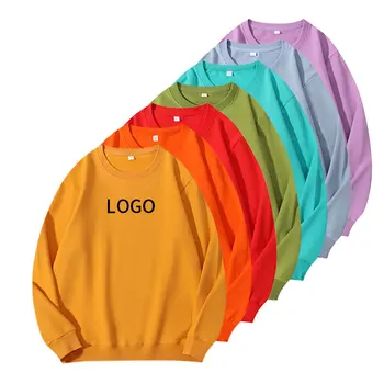 Custom Sweatshirts Unisex 260G Spandex Cotton Super Soft Round Neck Sweater Winter Sweatshirt Woman Man