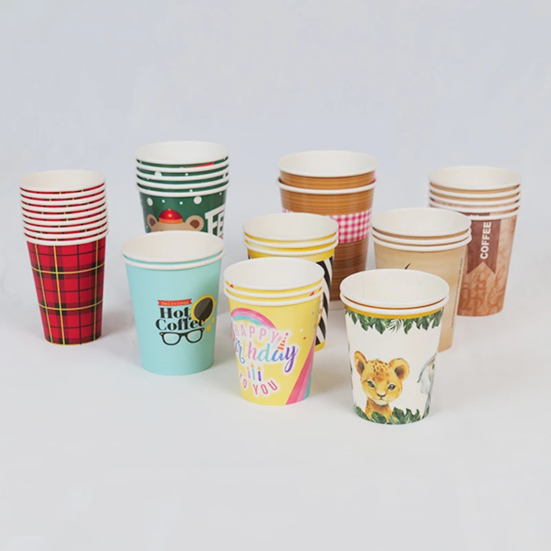 12oz Bubble Tea Disposable Paper Cup Hot Drink Paper Cup Double Wall ...