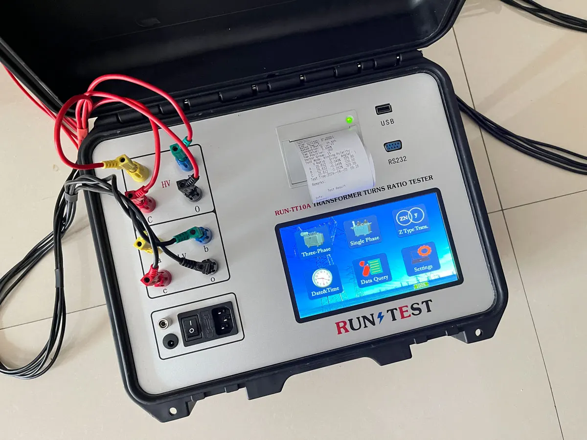 Turn Test Machine Automatic 3 Phase Transformer Turns Ratio Tester Vector Group TTR Meter ...