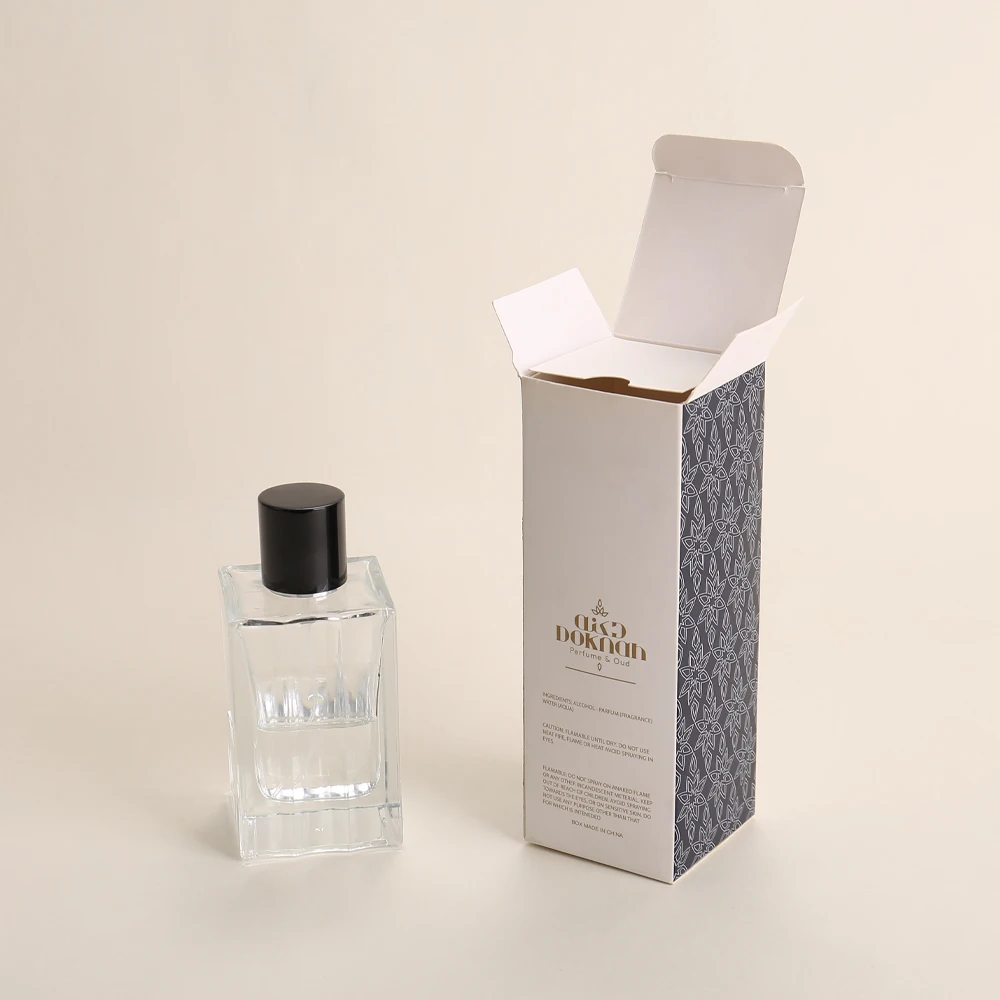 Jinayon Custom Soft Folding Perfume Bottle Packaging Box with Paper Lining Hot Stamping Logo for Cosmetics