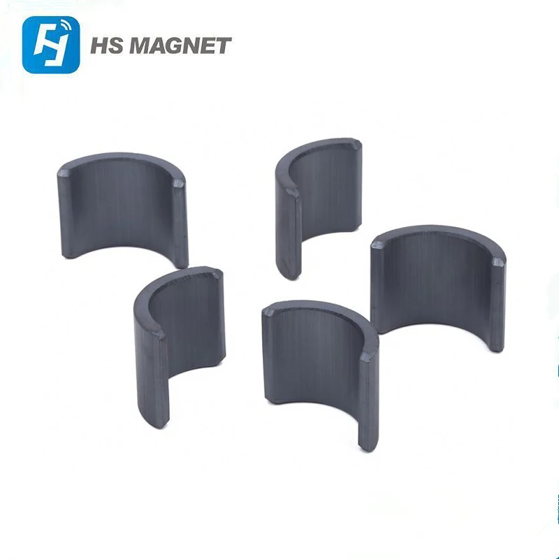 Grade 8 Ceramic Ferrite Motor Magnet Y30 Ferrite Arc Segmet Magnet For ...