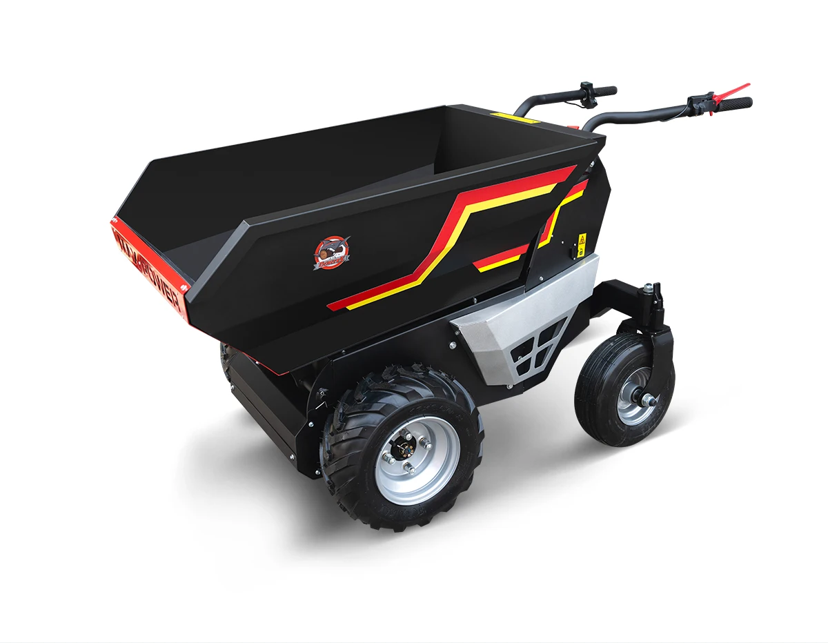 K-Maxpower Wheelbarrows with Powered Dump Electric Dump Trucks for Sustainable Construction