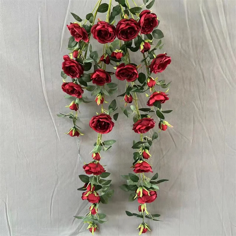 A1283 Wedding Stage Centerpieces Wall Decor Fake Flower Ceiling