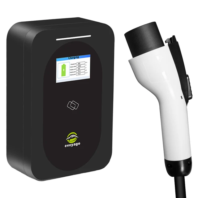 EV Fast Wall-mounted Charging Stations GBT 32A 7KW EV Charger Wallbox 7KW Cable 5 Meters