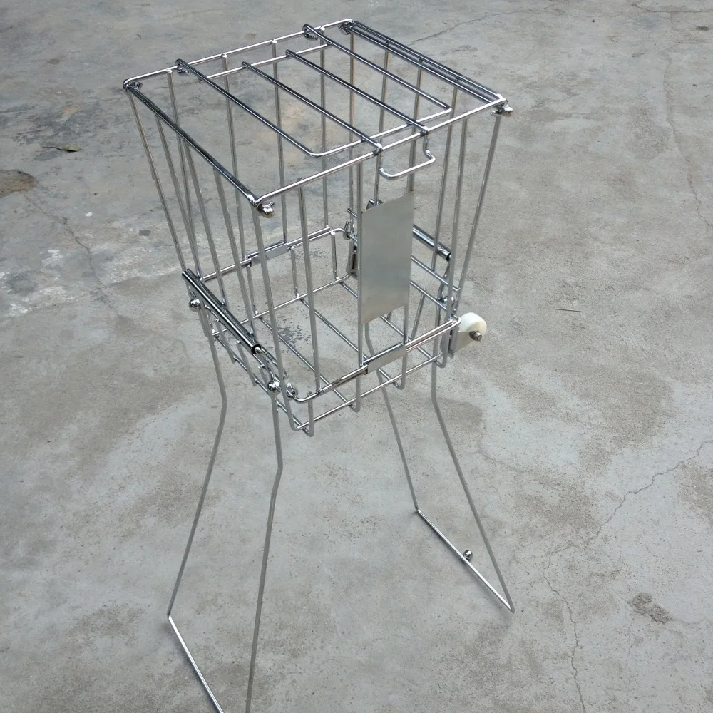 Профессиональная портативная металлическая тележка для теннисных мячей