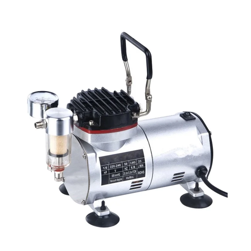 1/5hp 600mmhg Mini Vacuum Pump Single Stage Portable Hand Vacuum Pump
