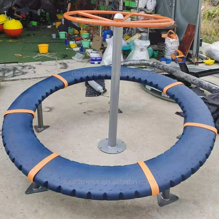 blue spinning equipment playground