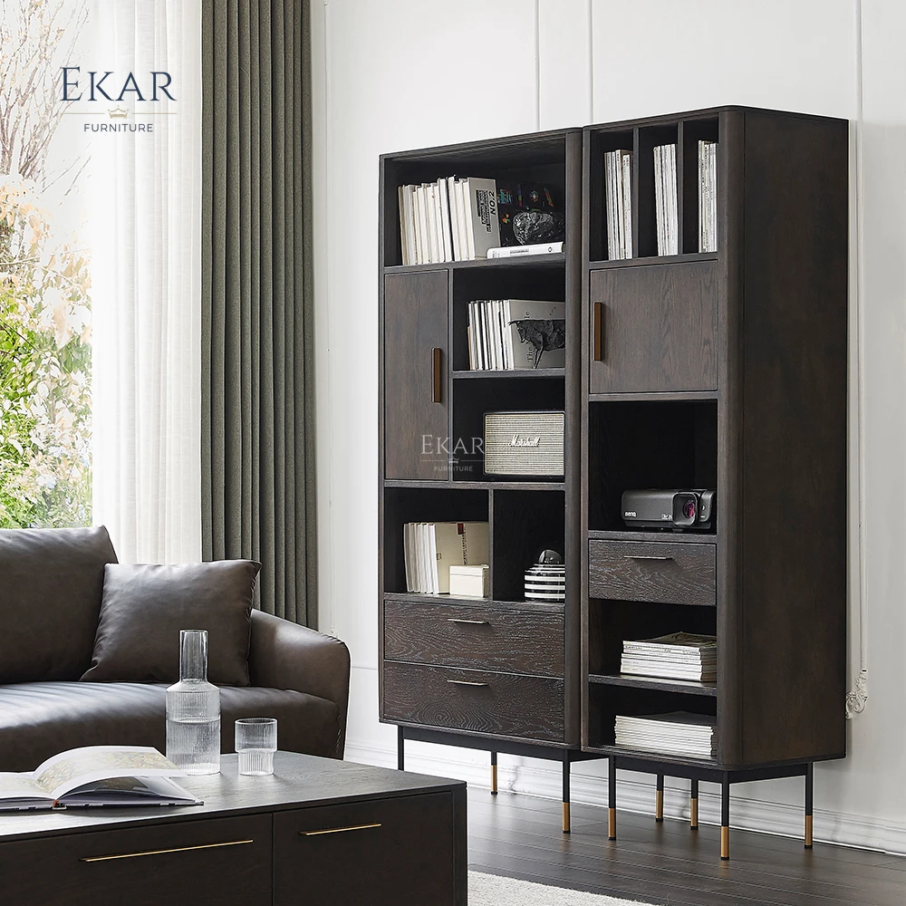 EKAR FURNITURE  classic design office furniture solid bookcase wooden bookcase cabinet details