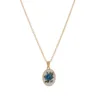 collana di fiori blu