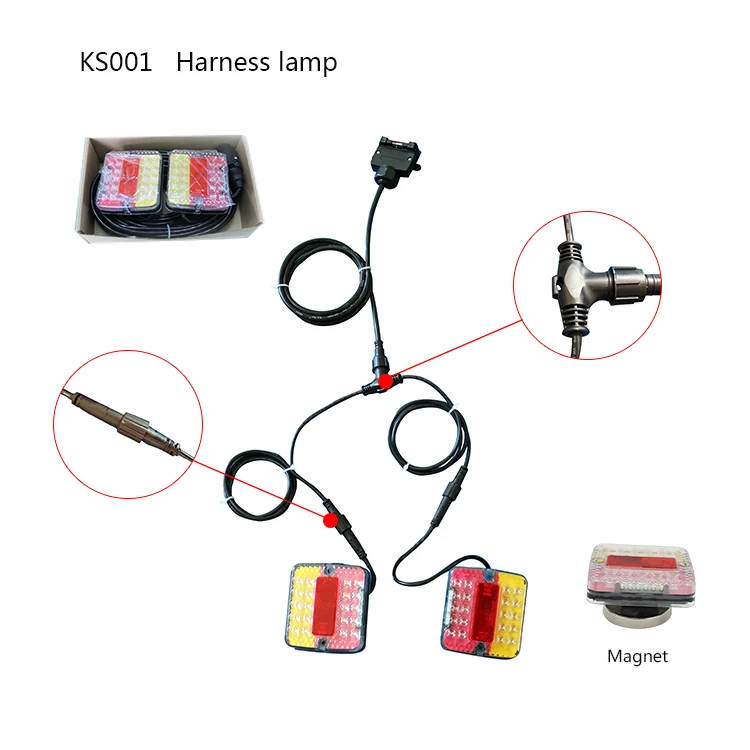 12v 24v Led Rear Lights Reverse Stop Light Indicator Truck Trailer Tail Light Truck Combination Tail Lamps