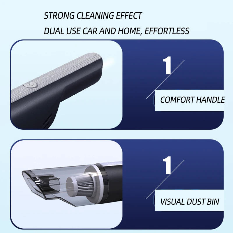 PCMOS Portable Handheld Rechargeable Mini Vacuum Cleaner Small Household and Auto Car Vacuum Cleaner - view 5