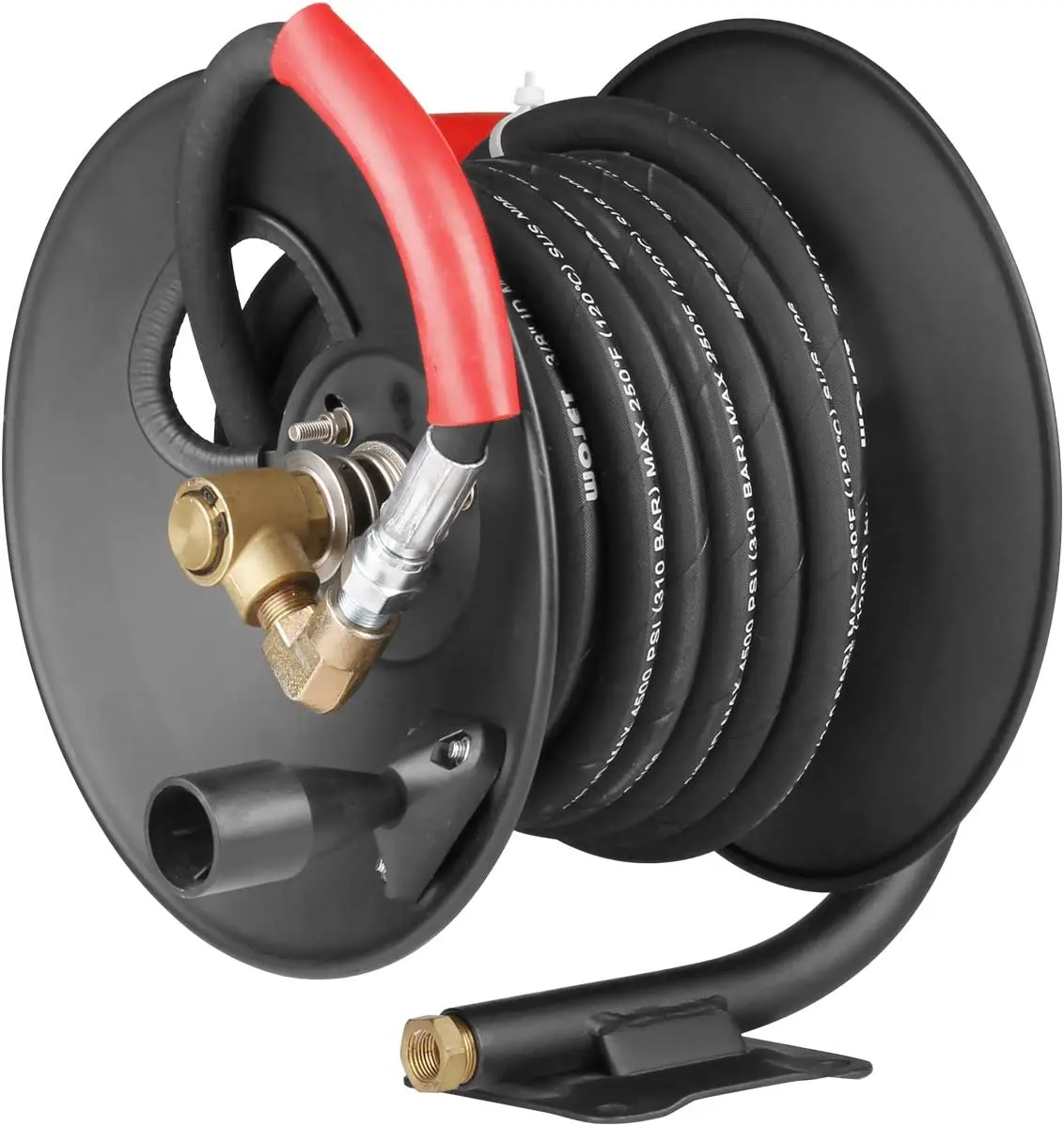 High Pressure Hose Reel 4000 Psi 50ft Capacity Pressure Washer Hose