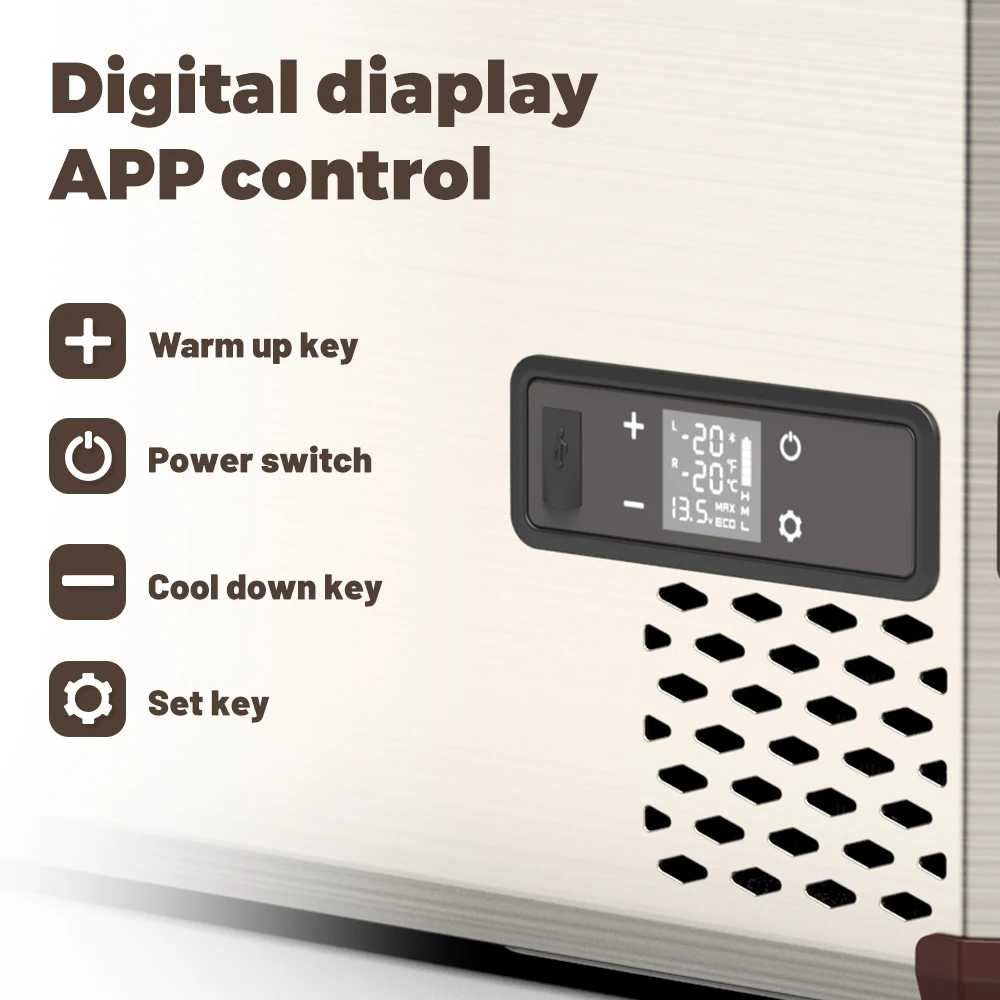 Alpicool AH45 - Portable Fridge Freezer with Dual-Zone Cooling