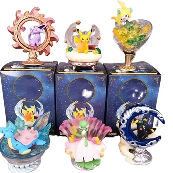 Unisex Pokemoned Anime Figure Action Figures 6 Styles Monster PVC Toys Cartoon Toy Collection in Box Packaging