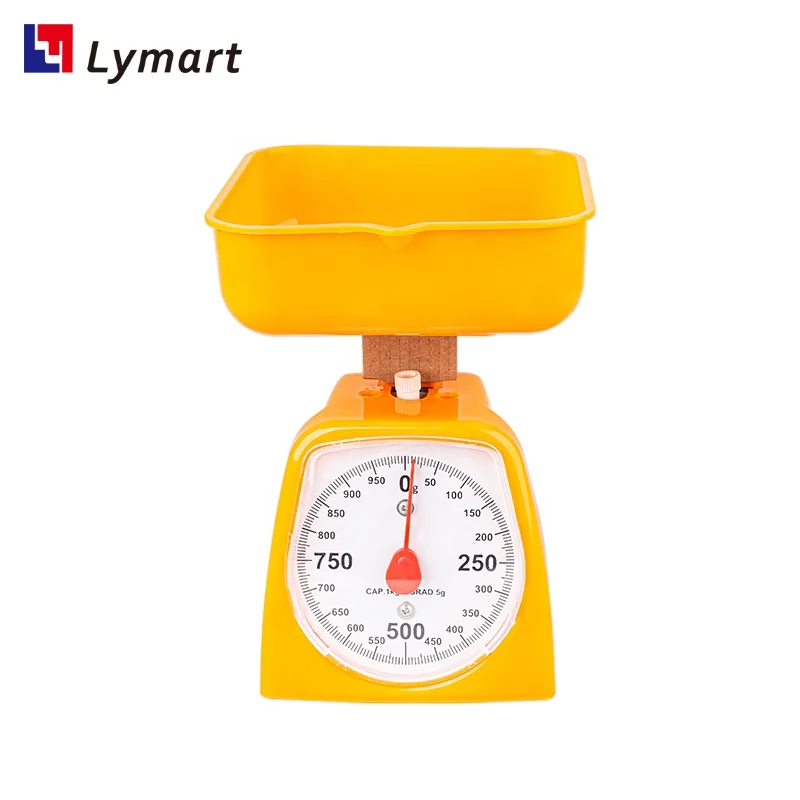 Orange Spring Degrees Plastic Kitchen Weighing Pan Scale