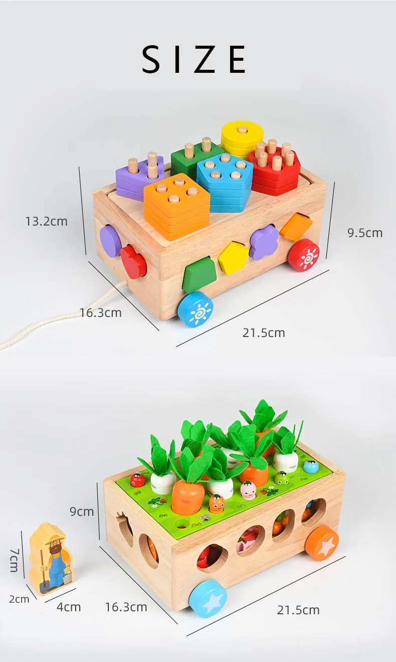 Бесплатный образец 3 в 1 деревянные животные игрушки Монтессори juguetes Монтессори con envio для младенцев возрастом 0-3-6-12 месяцев; Прямая поставка