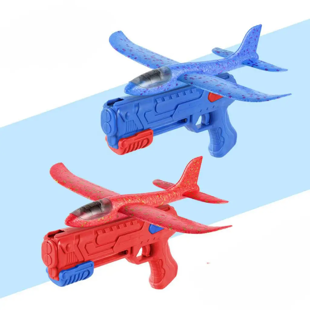Explosive Foam Ejector Plastic Plane Gun 5.5cm Outdoor Toy for Ages 8-13 Years Unisex
