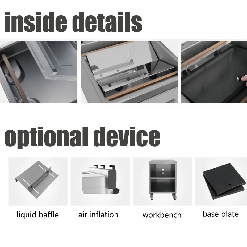 DZ Type Chamber Sealer Machine Auto Table Vacuum Sealer Packer Machine Fruit Meat Soup Food Vegetable Vaccum Machine Vacuum Pack