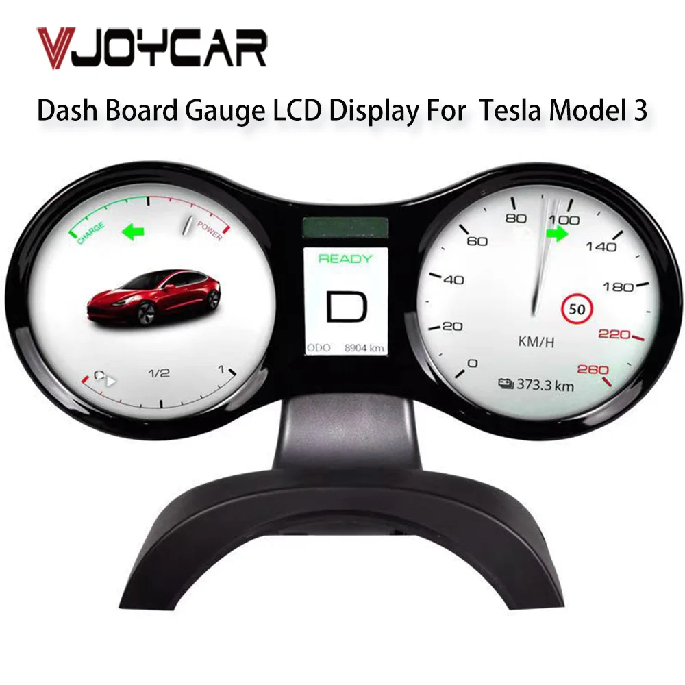 VJOYCAR hud Speed Display Digital Car Dashboard Special for Tesla4 Smart LCD Displayer with Charging Status