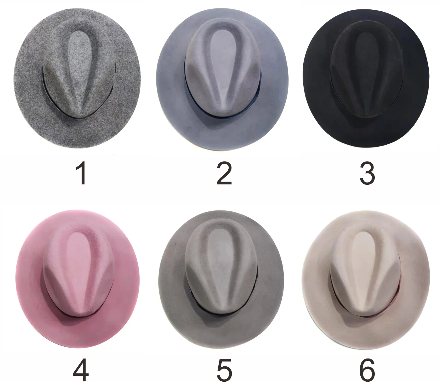 Fedora Hats for Men Women 100% Australian Wool Felt Hat Vintage Wide Brim Western Sun Hat with Rope
